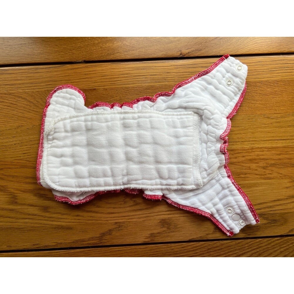 Cloth-eeze Medium workhorse fitted diaper -snap closure - prepped/not used